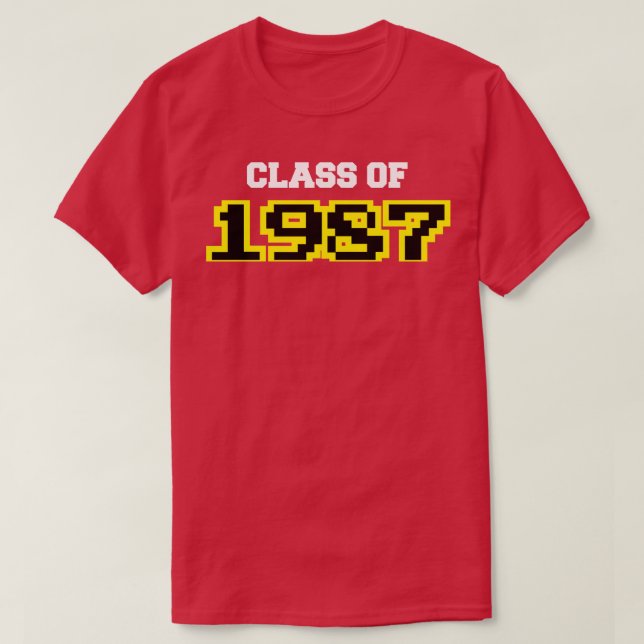 Camiseta Classe de 1987 (Frente do Design)