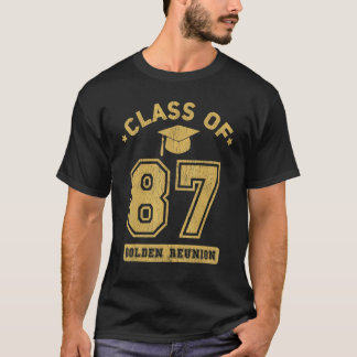 Camiseta Classe De 1987 Reunio De Graduação De Segundos gra