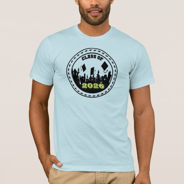 Camiseta Classe de 2009/2010 Escolher as Cores Escolares (Frente)