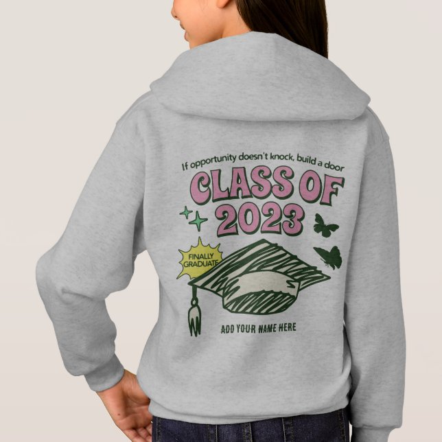 Camiseta CLASSE DE 2023 - Formando Hoodie - ADICIONE O SEU  (Verso)