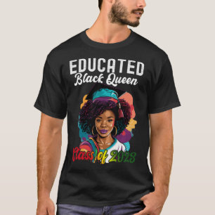 Camiseta Classe de 2023 HBCU Gradu da Rainha Negra Educada