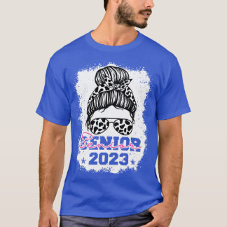 Camiseta Classe de 2023 Meninas Mulheres Mensagem Mais velh