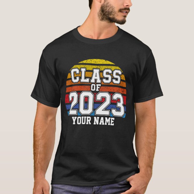 Camiseta Classe de 2023 Retro Sunset (Frente)