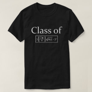 Camiseta Classe de 2024 Geek matemático Funny Pi 8º ano