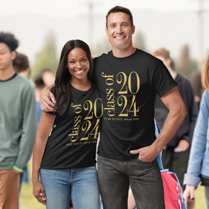 Camiseta Classe de 2024 Graduação com Nome Escolar