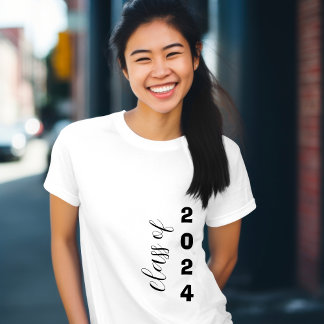 Camiseta Classe De 2024 Graduação Moderna