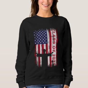 Camiseta Classe de 2025 American Flag Mais velho Graduation