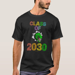 Camiseta Classe De 2030 Rex Dinossaur Dinossaur Elementar K