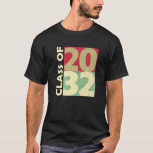 Camiseta Classe De 2032 Primeiro Dia De Escola Cresceu Comi
