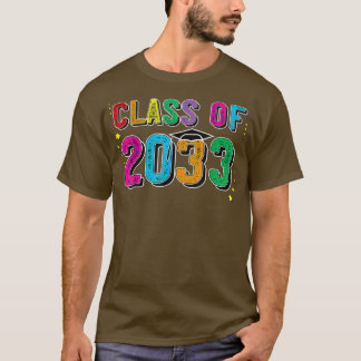 Camiseta Classe de 2033 Cresce Comigo Primeiro Dia de Sch
