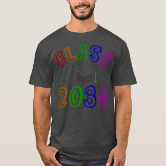 Camiseta CLASSE de 2034 "Futuro ano de graduação" 