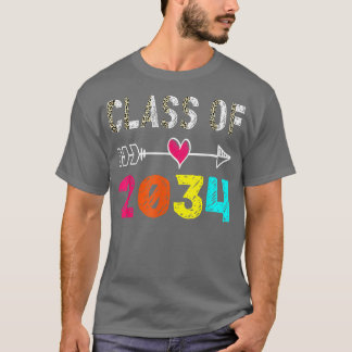 Camiseta Classe De 2034 Shirt Pré-K Formando Gradu