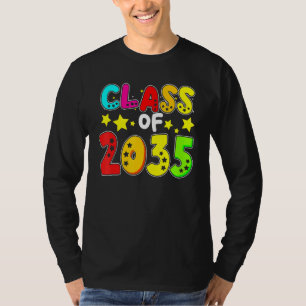 Camiseta Classe De 2035 A Retenção De Mídia Infantil Cresce