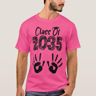 Camiseta Classe de 2035 Cresce com a impressão manual Me no