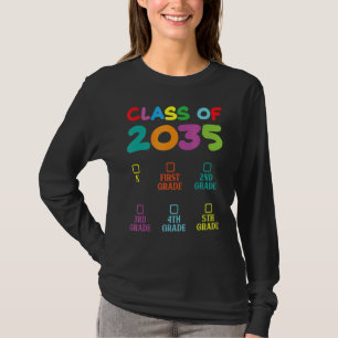 Camiseta Classe de 2035 Cresce com o Me Pre k Graduation 20