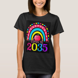 Camiseta Classe De 2035 Cresce Comigo Graduação Primeiro Di