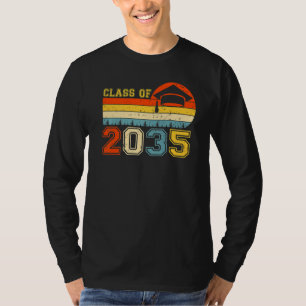 Camiseta Classe De 2035 Cresce Comigo Graduação Primeiro Di