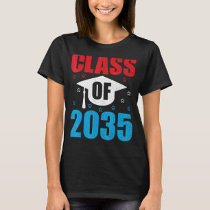 Camiseta Classe de 2035 Cresce Comigo Primeiro Dia de Arma 