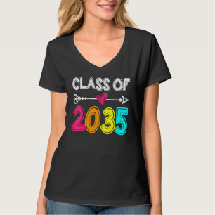 Camiseta Classe De 2035 Cresce Comigo Primeiro Dia De Gradu