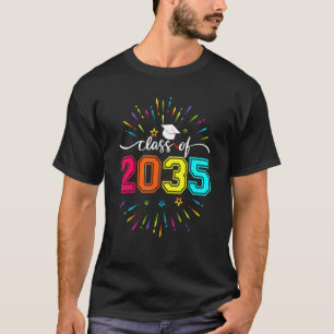 Camiseta Classe De 2035 Cresce Comigo Primeiro Dia Do Jardi