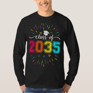 Camiseta Classe De 2035 Cresce Comigo Primeiro Dia Do Jardi