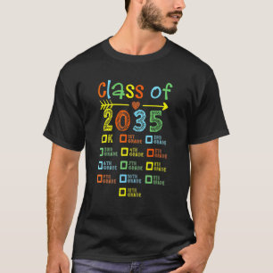 Camiseta Classe De 2035 Pré K A 12 Manipulações No Verso Cr