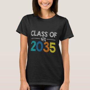 Camiseta Classe De 2035 Primeiro Dia De Ensino Escolar