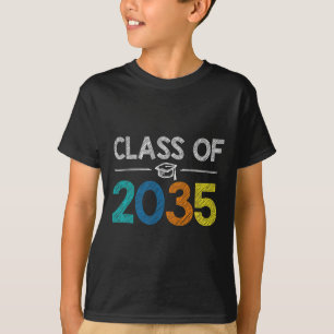 Camiseta Classe De 2035 Primeiro Dia De Ensino Escolar