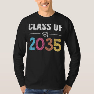 Camiseta Classe De 2035 Primeiro Dia De Escola Cresceu Comi