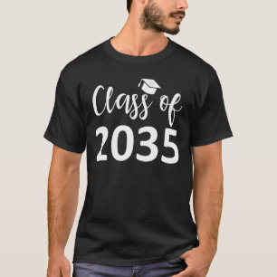 Camiseta Classe De 2035 Primeiro Dia De Escola Cresceu Comi