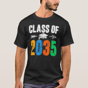 Camiseta Classe de 2035 Primeiro Dia de Pós-Graduação Escol
