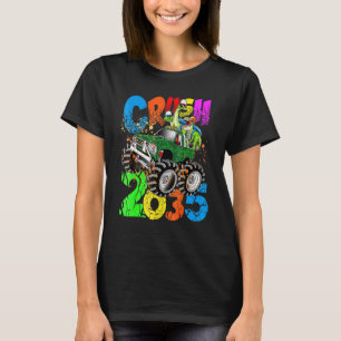 Camiseta Classe De 2035 Rex Dinossaur Monster Truck Pre K B