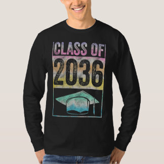 Camiseta Classe De 2036 Cresce Comigo Graduação Primeiro Di