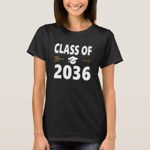 Camiseta Classe de 2036 Cresce comigo Primeiro Dia da Escol