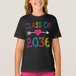Camiseta Classe De 2036 Crianças De Licenciação Pré-Escolar