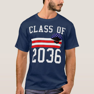 Camiseta Classe de 2036 De Volta À Classe Escolar De 2036 1