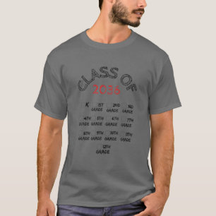 Camiseta Classe De 2036 Grau Pré-K Cresce Com A Manipulação