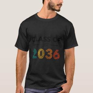 Camiseta Classe De 2036 Primeiro Dia De Escola De Volta À E