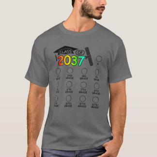 Camiseta Classe De 2037 Cresce Com O Espaço Para A Marca De