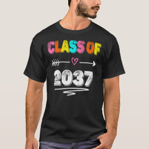 Camiseta Classe De 2037 Cresce Comigo Primeiro Dia De Gra E