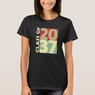 Camiseta Classe De 2037 Primeiro Dia De Escola Cresceu Comi