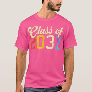 Camiseta Classe De 2037 Rua Pré-K Pré-Escolar Retro