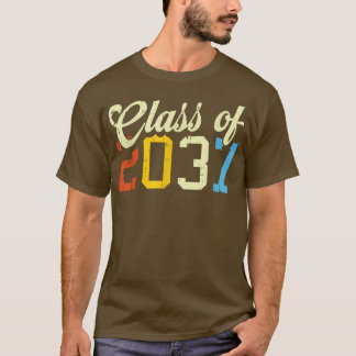 Camiseta Classe De 2037 Rua Pré-K Pré-Escolar Retro