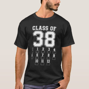 Camiseta Classe de 2038 Cresce Comigo com Espaço para Check