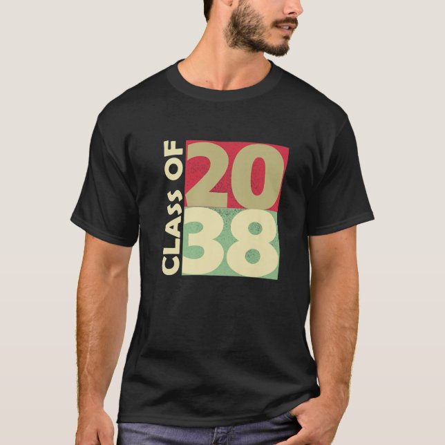Camiseta Classe De 2038 Primeiro Dia De Escola Cresceu Comi (Frente)