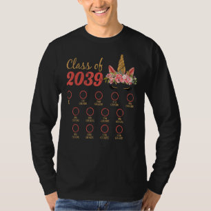 Camiseta Classe De 2039 Cresce Comigo No Primeiro Dia Da Fa