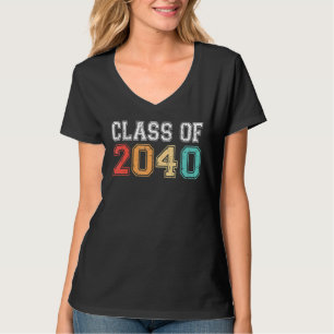 Camiseta Classe De 2040 Cresce Com A Mim Graduação Retro Vi