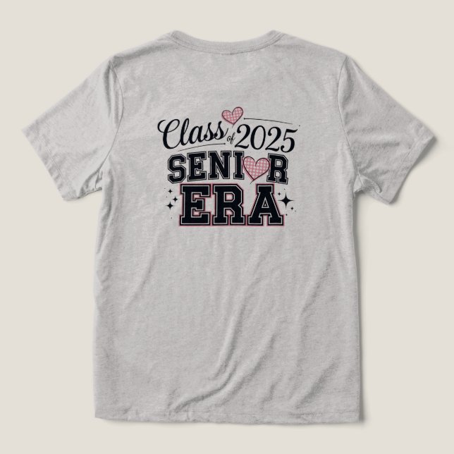 Camiseta classe de 25' Era Mais velho (Verso do Design )