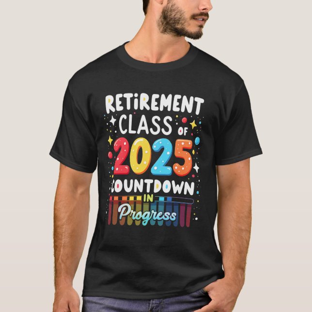 Camiseta Classe De Aposentação De 2025 Carga Contínua Do Pr (Frente)