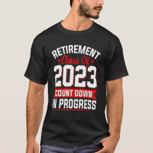 Camiseta Classe De Aposentadoria De 2023 Contagem Reduzida 